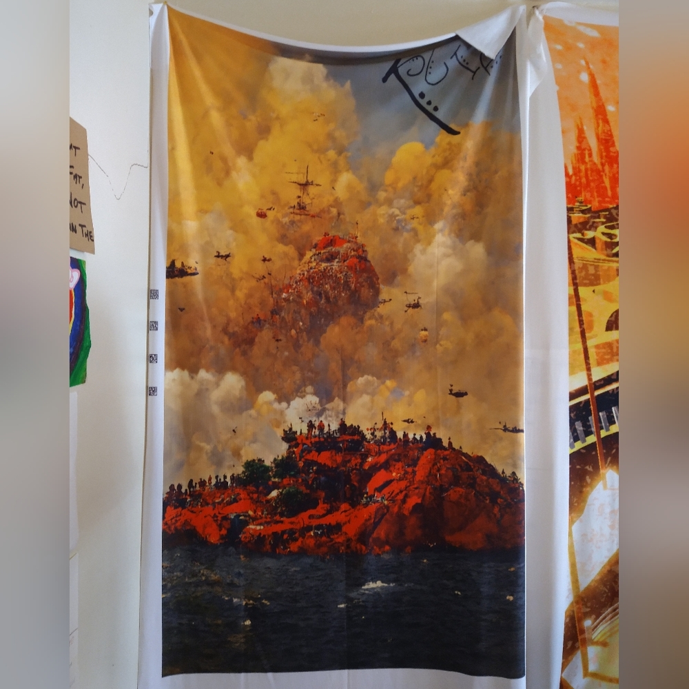 Giant 56x36" fabric wall poster - one-of-a-kind art print